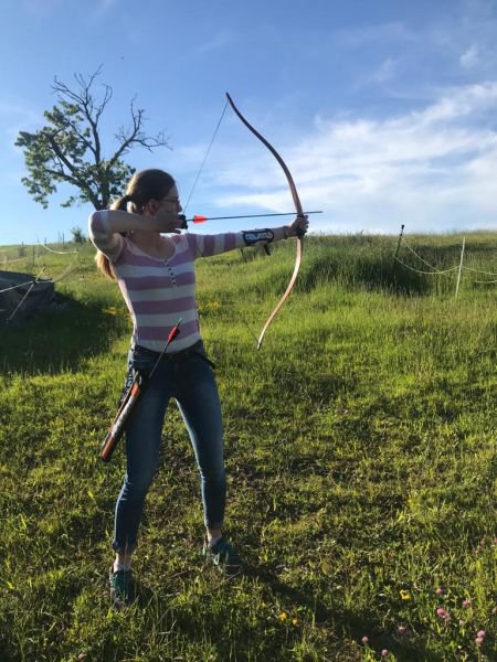 Traditionelles Bogenschießtraining